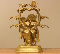 Brass Radha Krishna Tree