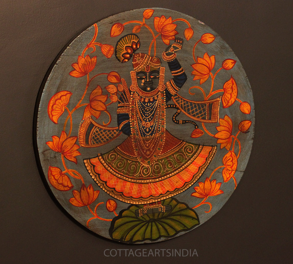 Miniature Painting on Wood - Balaji