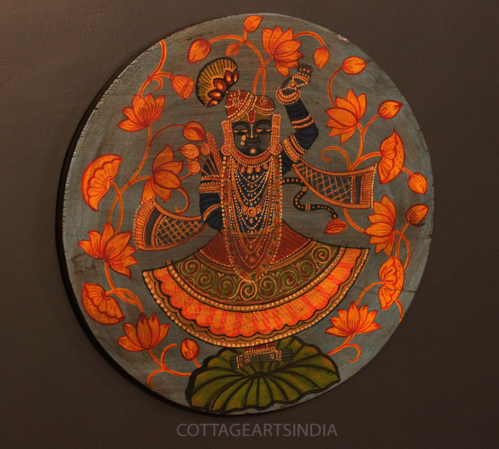 Miniature Painting on Wood - Balaji