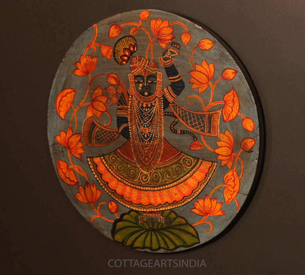 Miniature Painting on Wood - Balaji