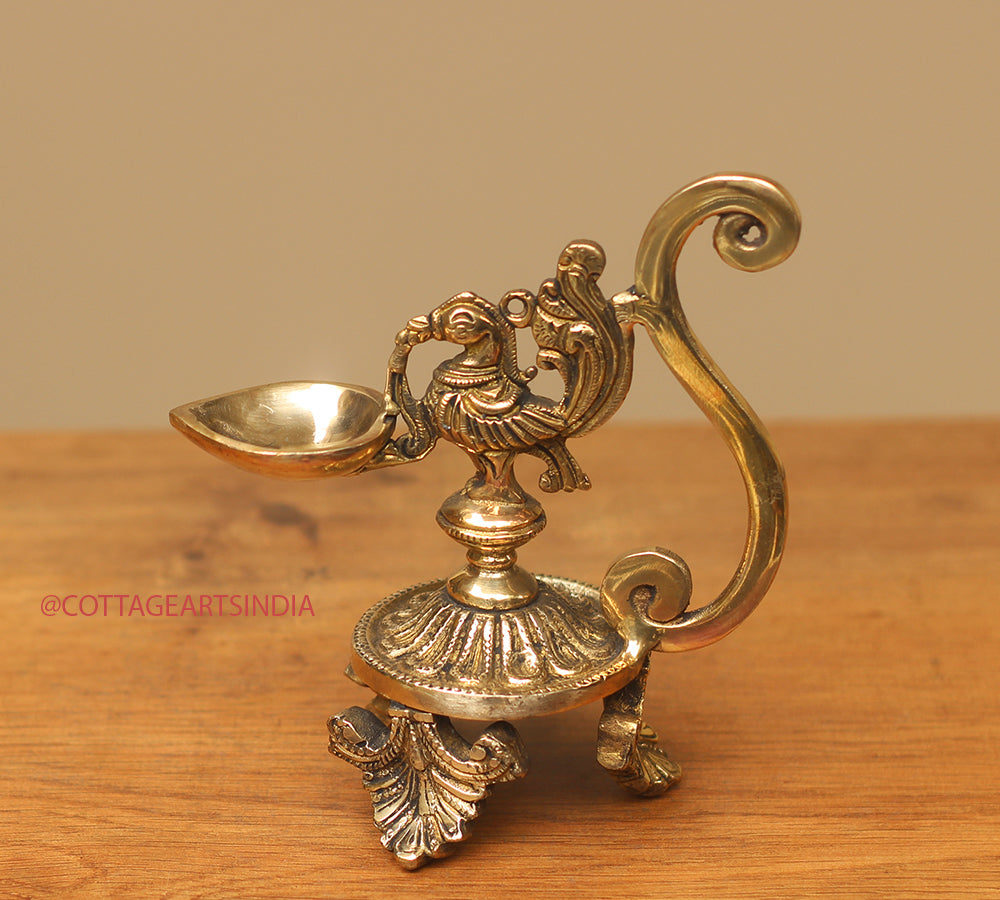 Brass Oil Lamp- Diya Annapakshi