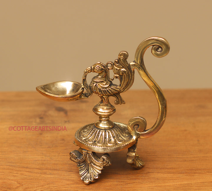 Brass Oil Lamp- Diya Annapakshi