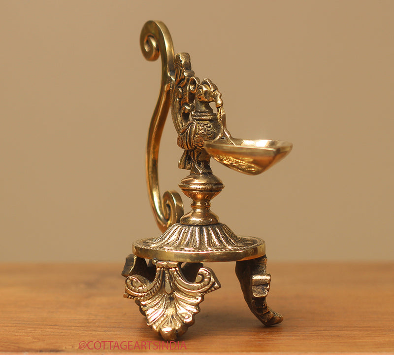 Brass Oil Lamp- Diya Annapakshi