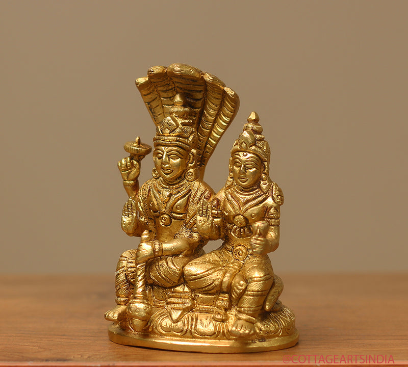 Brass Narayana /Vishnu Laxmi