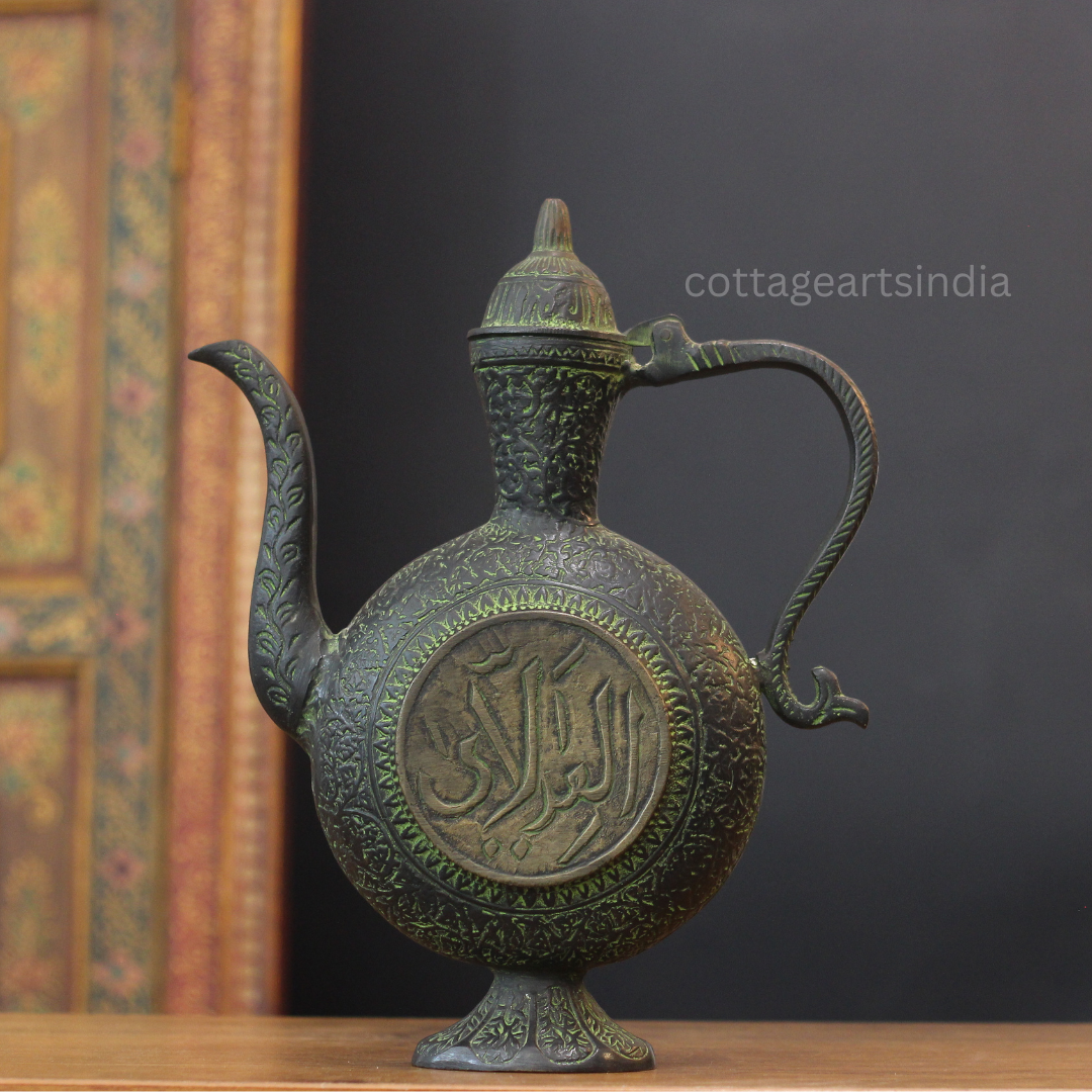 Heavy Brass Mughal Style Kettle