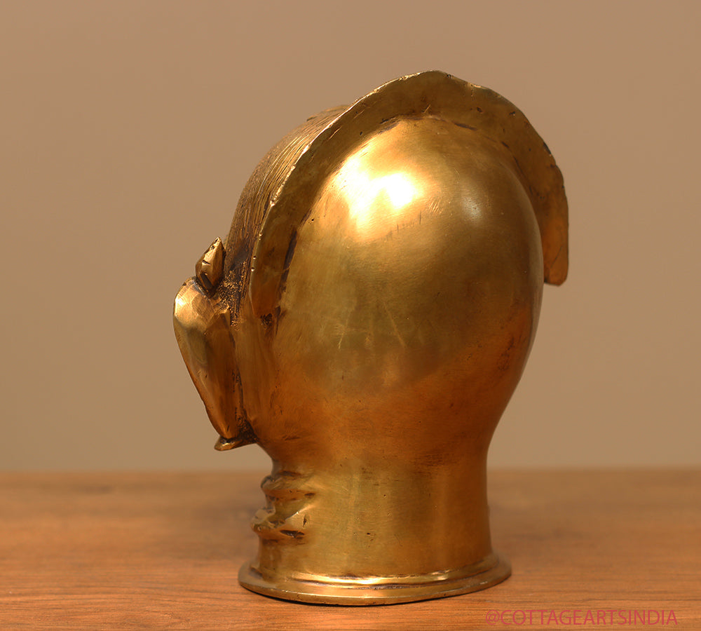 Brass Gauri Head 9"