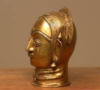 Brass Gauri Head 9"