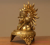 Brass Hanuman SuryaChakra