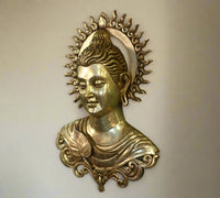 Brass Buddha Bust Superfine Wall Hanging