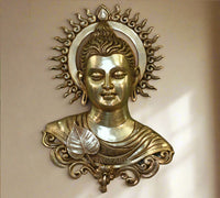 Brass Buddha Bust Superfine Wall Hanging