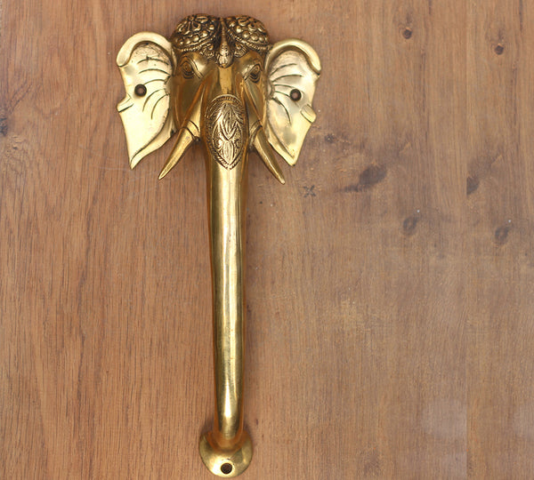 Brass Elephant Door Handle