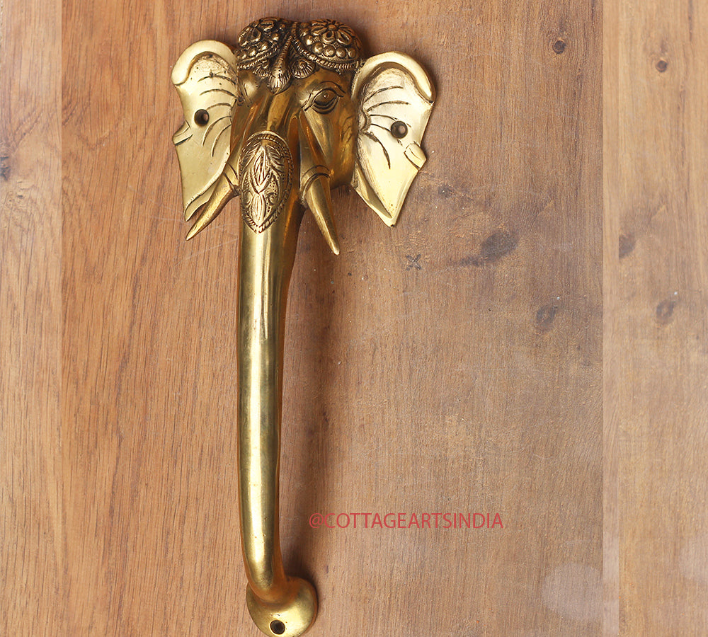 Brass Elephant Door Handle