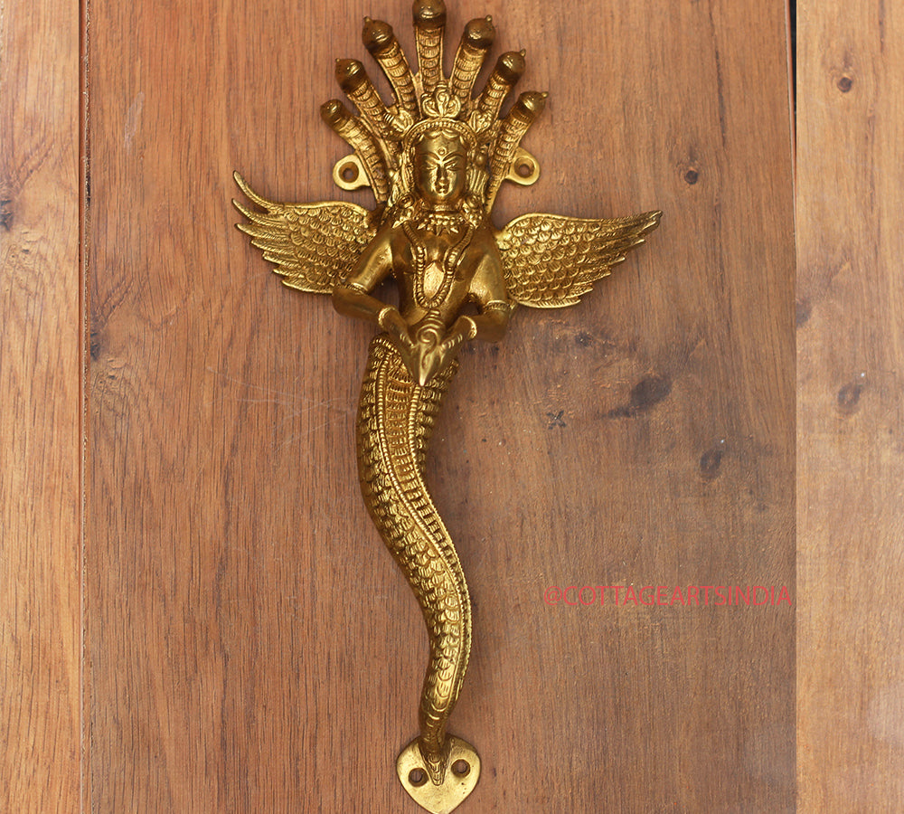 Brass Nagkanya Door Handle