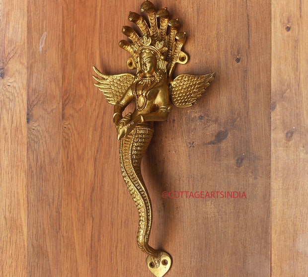 Brass Nagkanya Door Handle