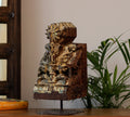 Vintage Hand-Carved Teak Wood Bracket Sculpture | Heritage Décor
