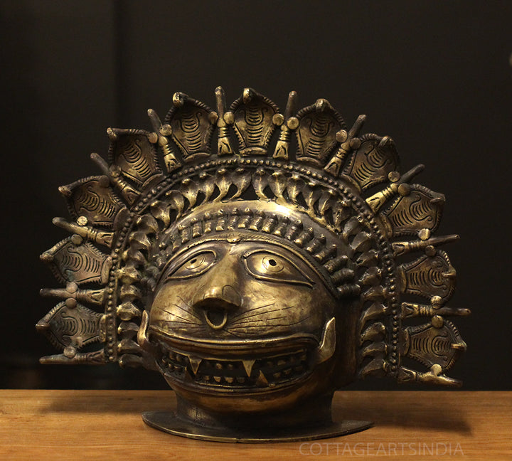 Bronze Panjurli Bhuta Mask