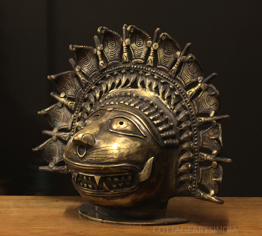 Bronze Panjurli Bhuta Mask