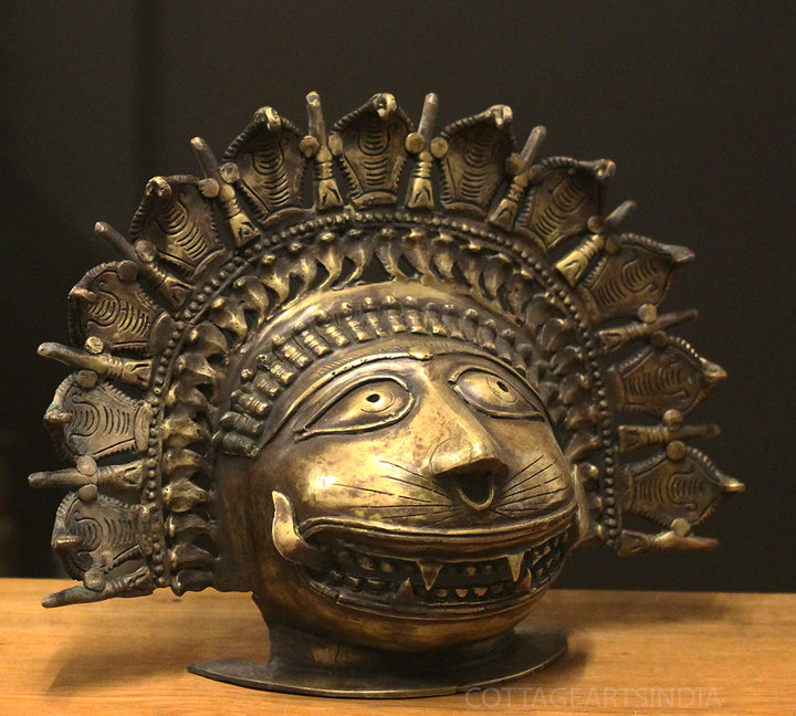 Bronze Panjurli Bhuta Mask