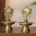 Brass Shankh Chakra Diya