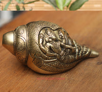 Brass Blowing Shanhka /Conch Vishnu Narayan