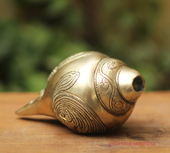 Brass Blowing Shanhka /Conch Vishnu Narayan