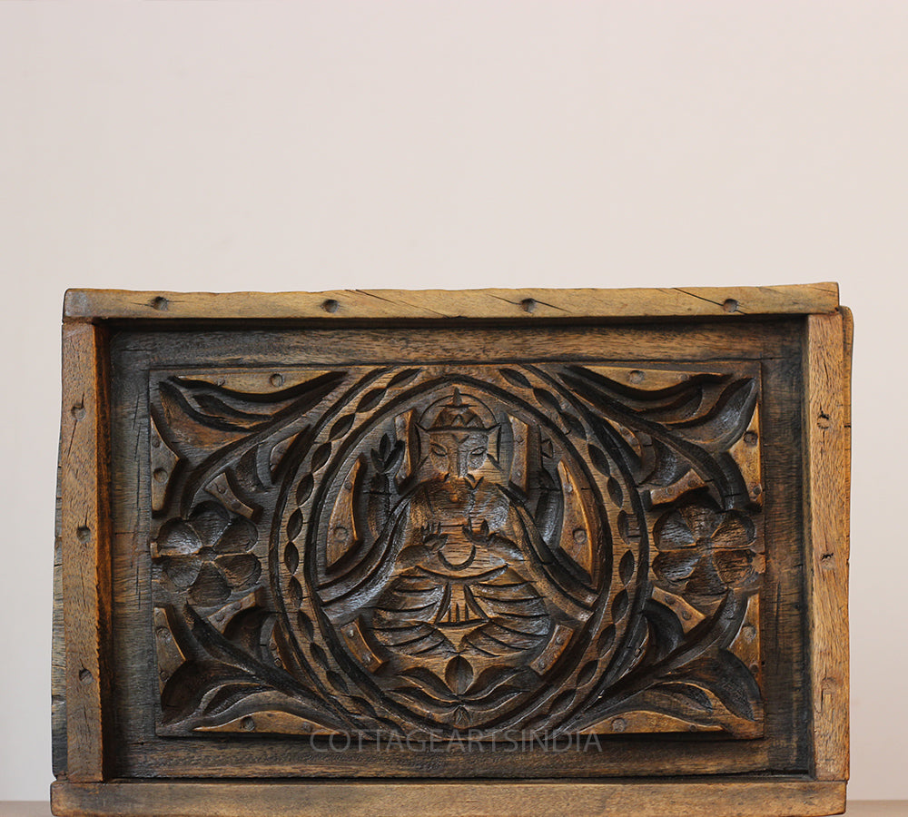 Hand-Carved Teak Wood Art Work -Wall Hanging