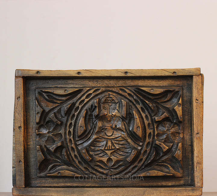 Hand-Carved Teak Wood Art Work -Wall Hanging