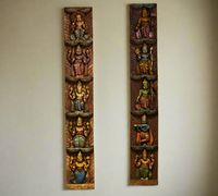 Wooden Wall Panel Dasavthar 36"-Set of 2