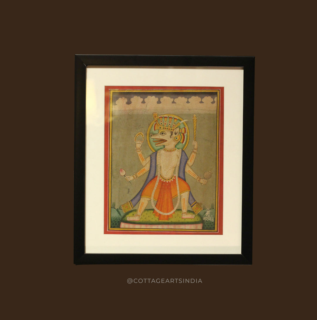 Dashavatara of Lord Vishnu (set of 13) – Pahari Miniature Painting