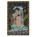 Shrinathji in the Forest of Vrindavan Pichwai Painting – Handcrafted  Artwork