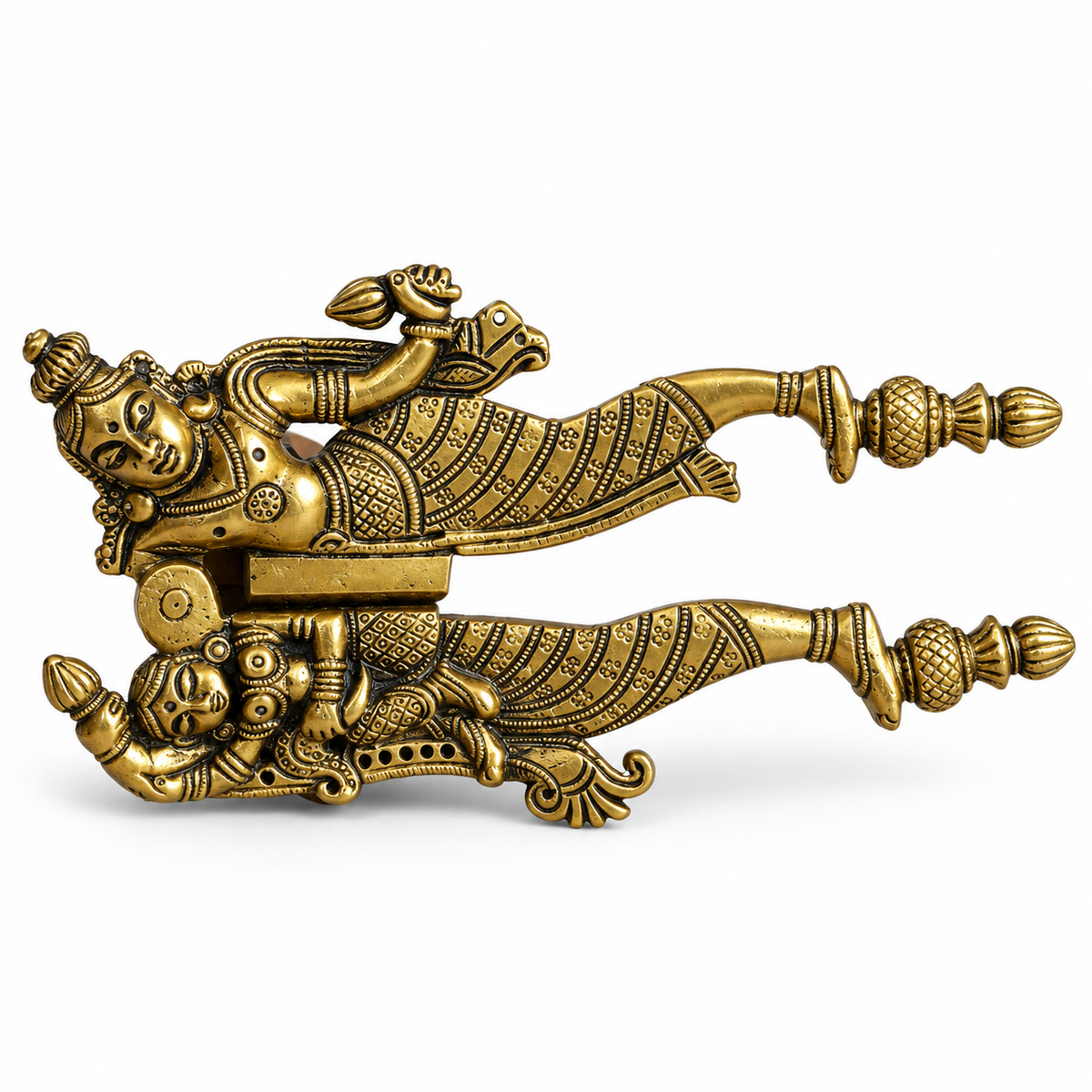 Brass Vishnu Laxmi Nutcracker