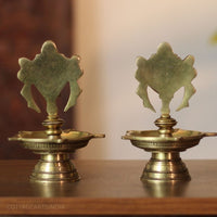 Brass Shankh Chakra Diya