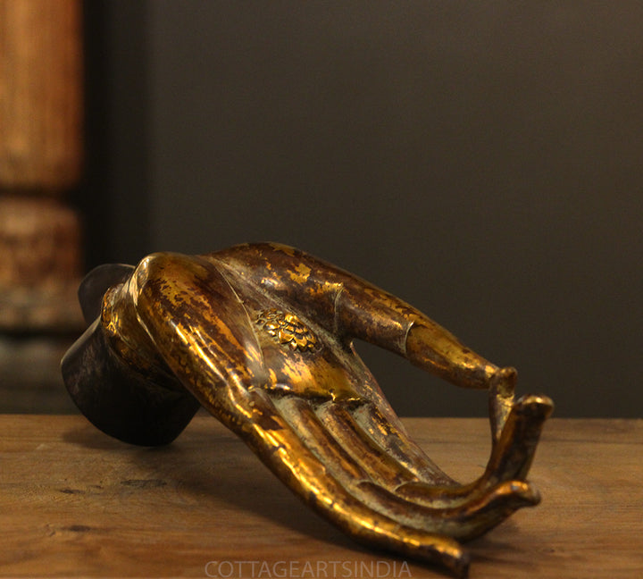 Brass Buddha Hand Table Decor