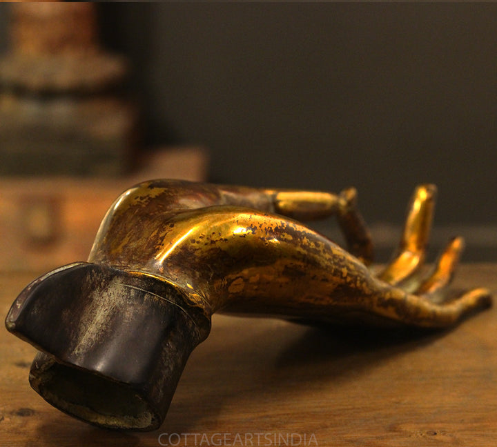 Brass Buddha Hand Table Decor