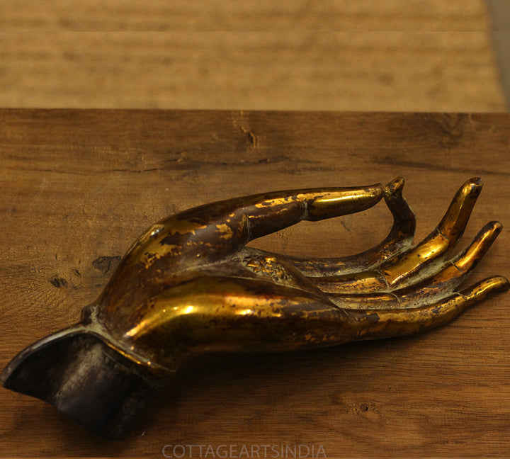 Brass Buddha Hand Table Decor