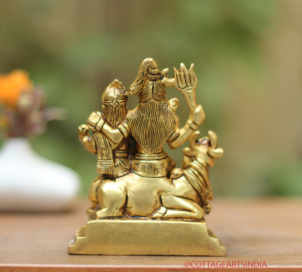 Brass Shiva family Parivar 4.5"