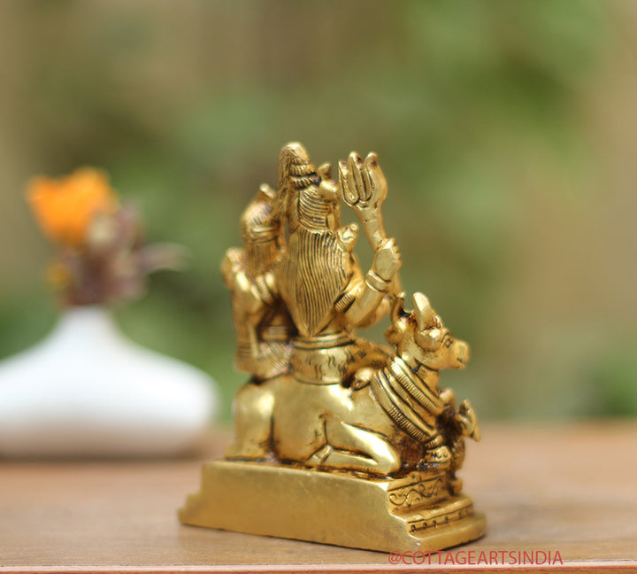 Brass Shiva family Parivar 4.5"