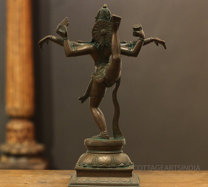Tandav Shiva in Brass – Broze Finish