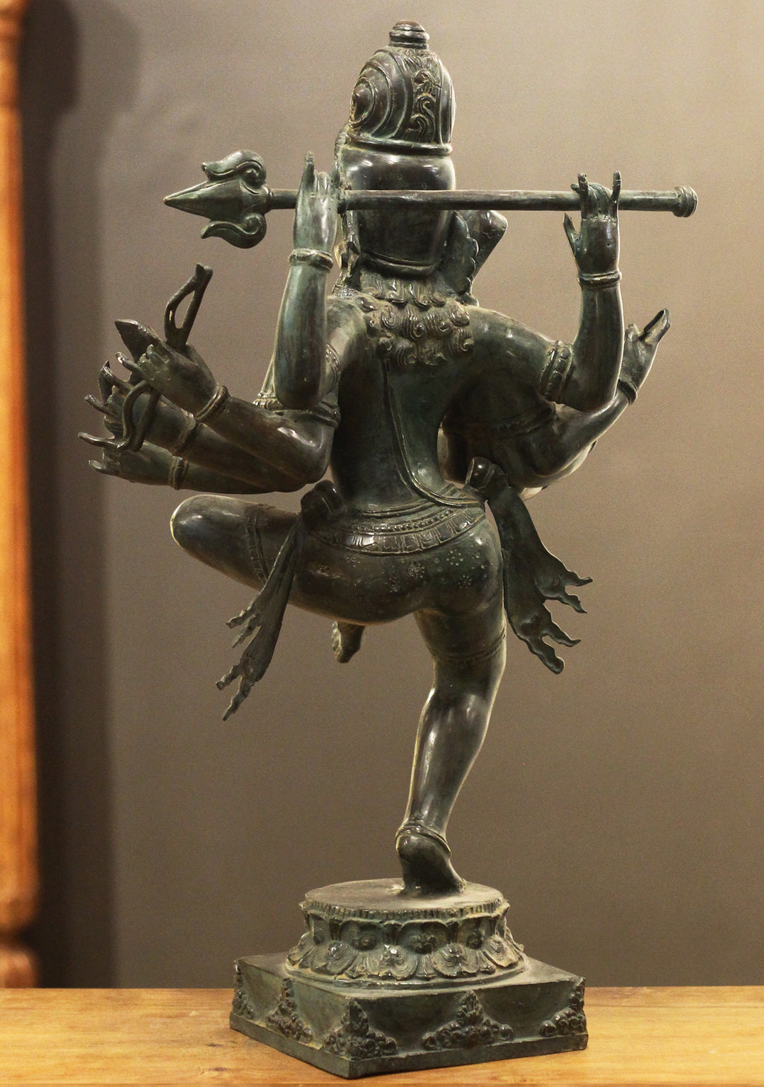 Exceptional Bronze Balinese Dancing Shiva – 10 Hands with Trident