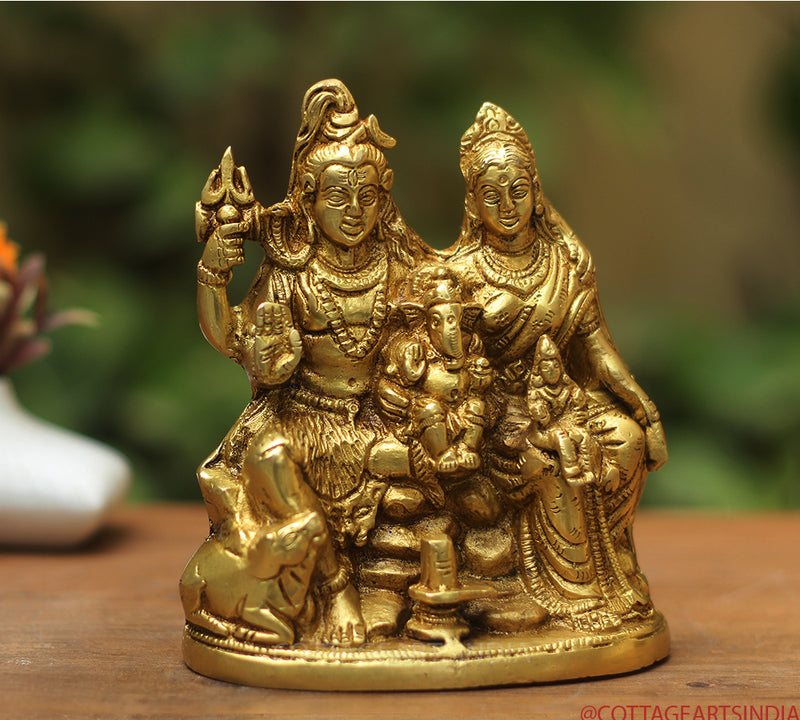 Brass Shiva family Parivar 6"