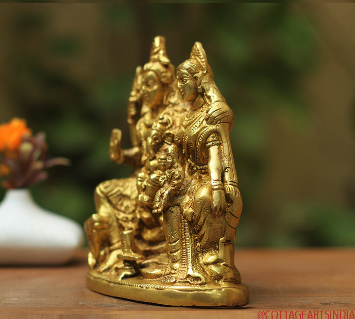Brass Shiva family Parivar 6"