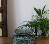 Vintage Teak Wood Haveli Pillar Base | Reclaimed Wooden Pedestal Stand