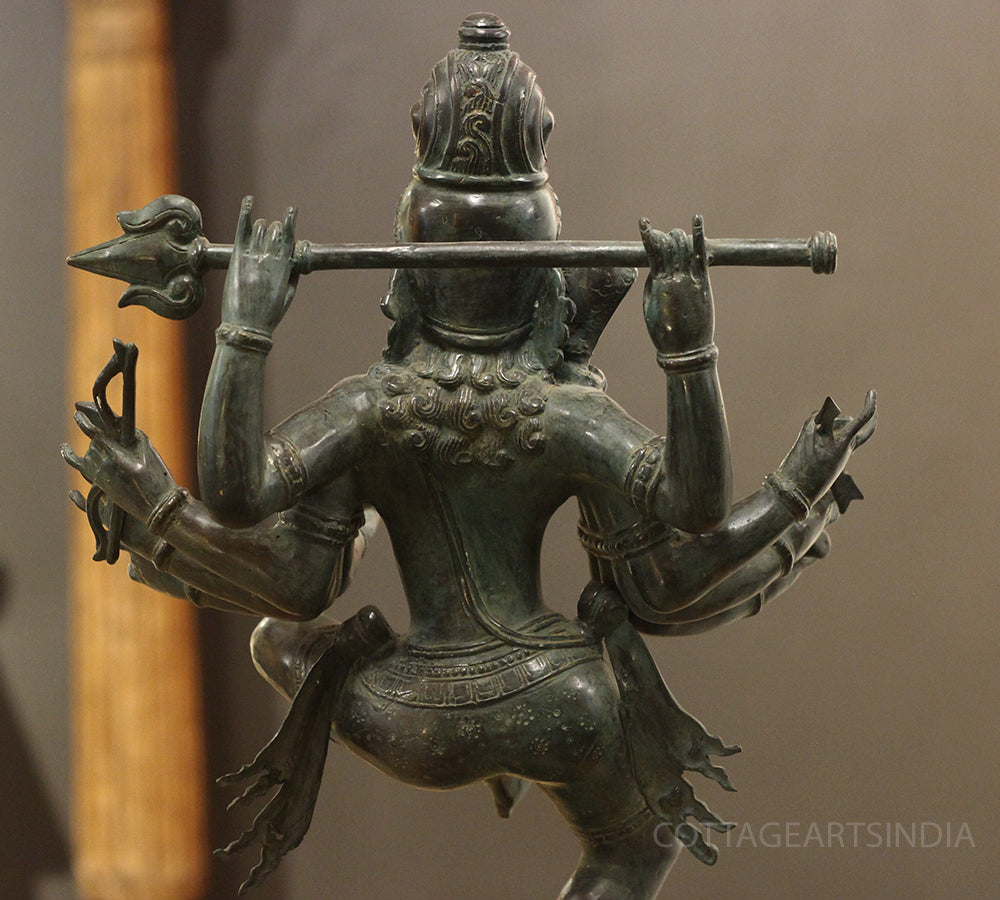 Exceptional Bronze Balinese Dancing Shiva – 10 Hands with Trident