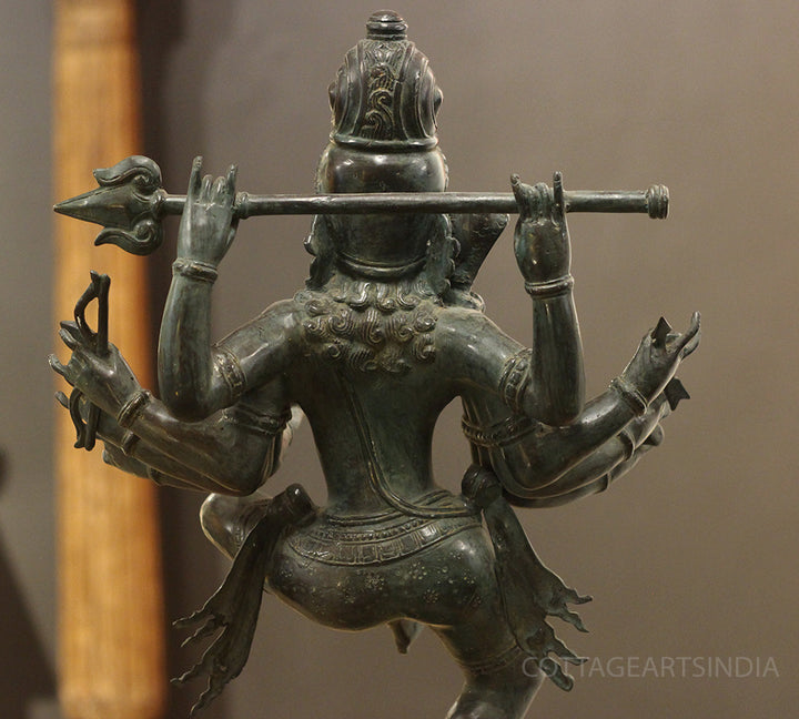 Exceptional Bronze Balinese Dancing Shiva – 10 Hands with Trident
