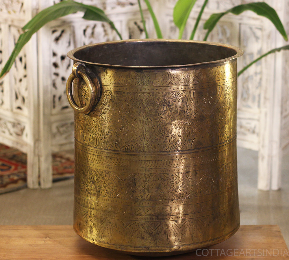 Brass Vintage Planter