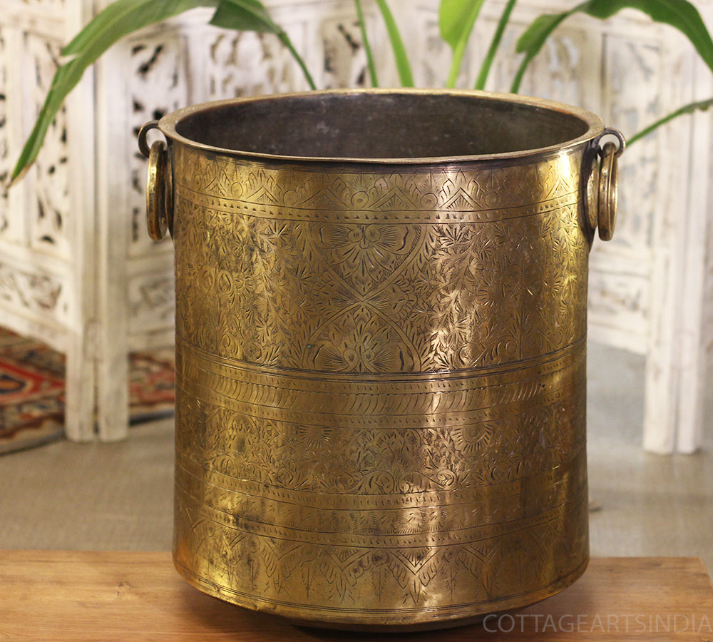 Brass Vintage Planter