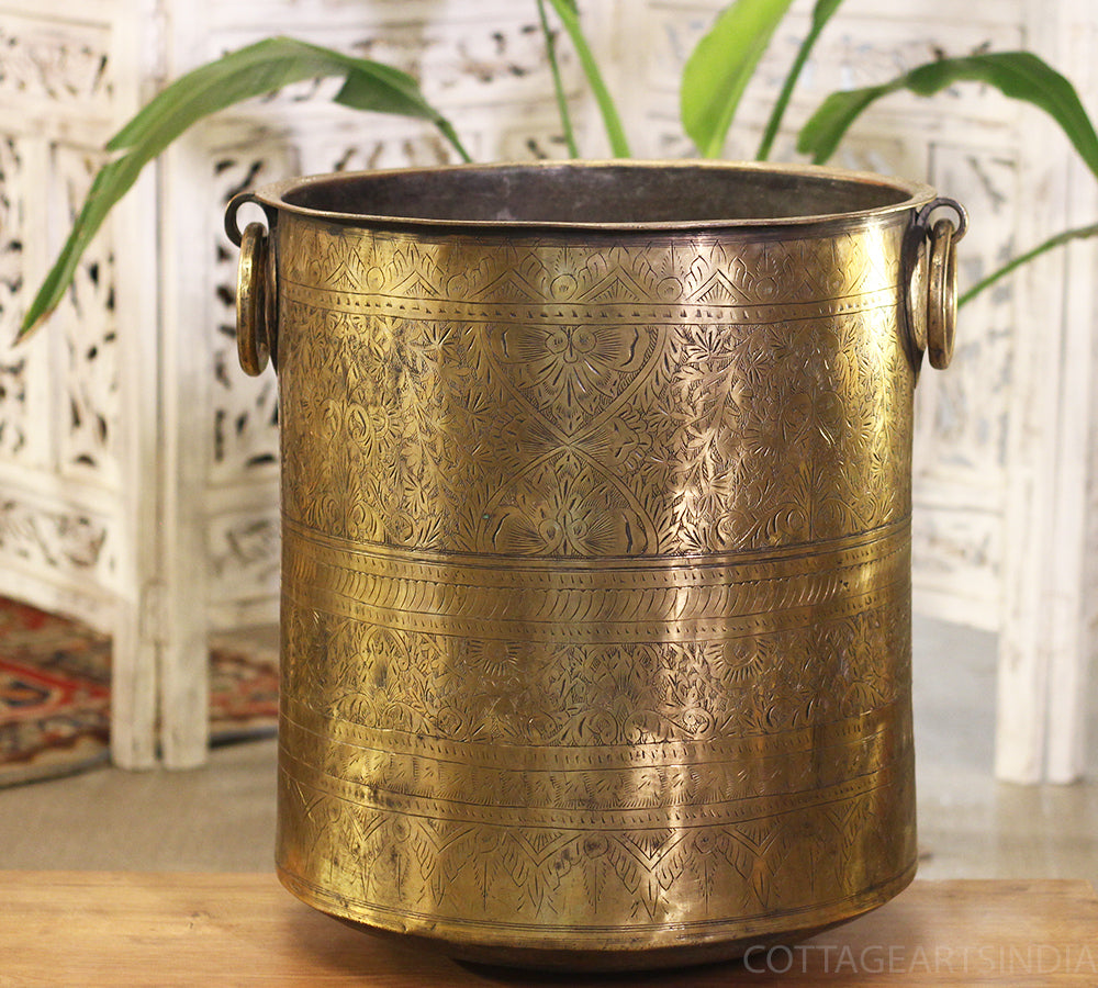 Brass Vintage Planter