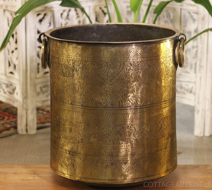 Brass Vintage Planter