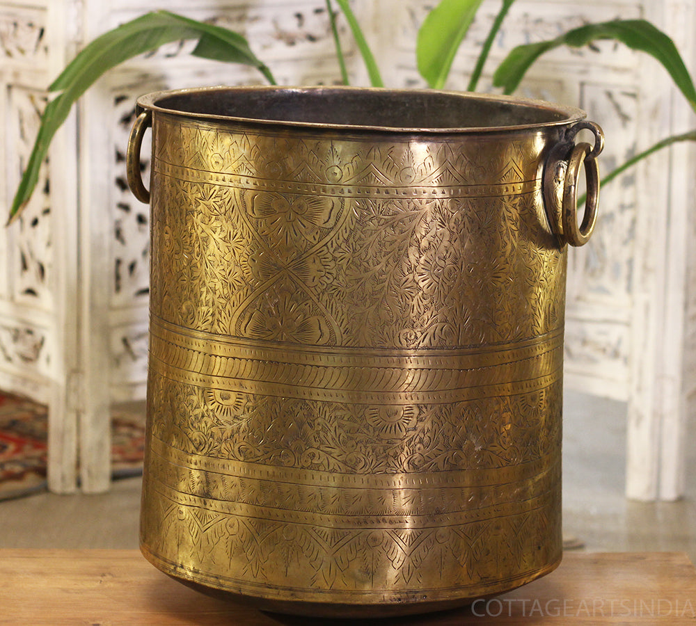 Brass Vintage Planter
