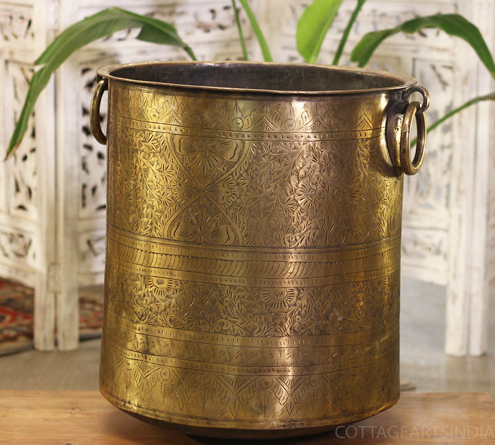 Brass Vintage Planter